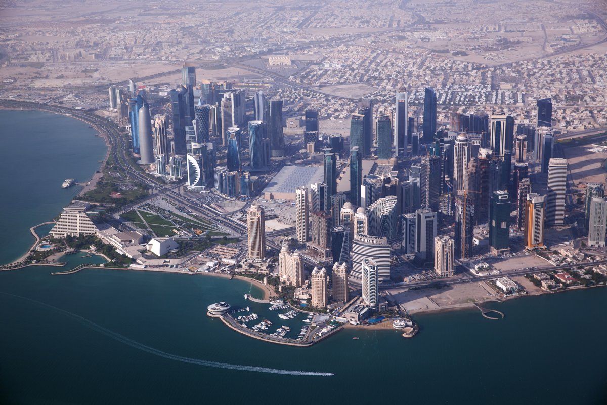 Aerial View On Doha Capital City