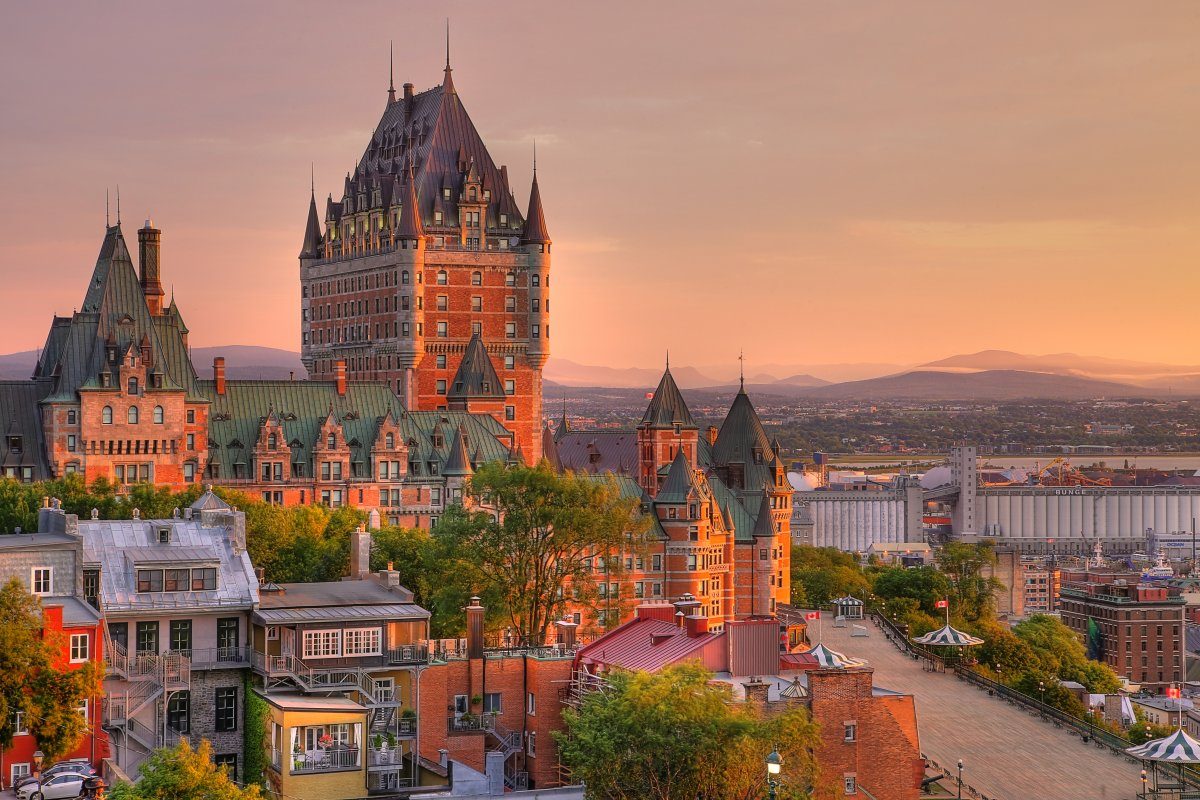 Frontenac Castle Old Quebec City Beautiful