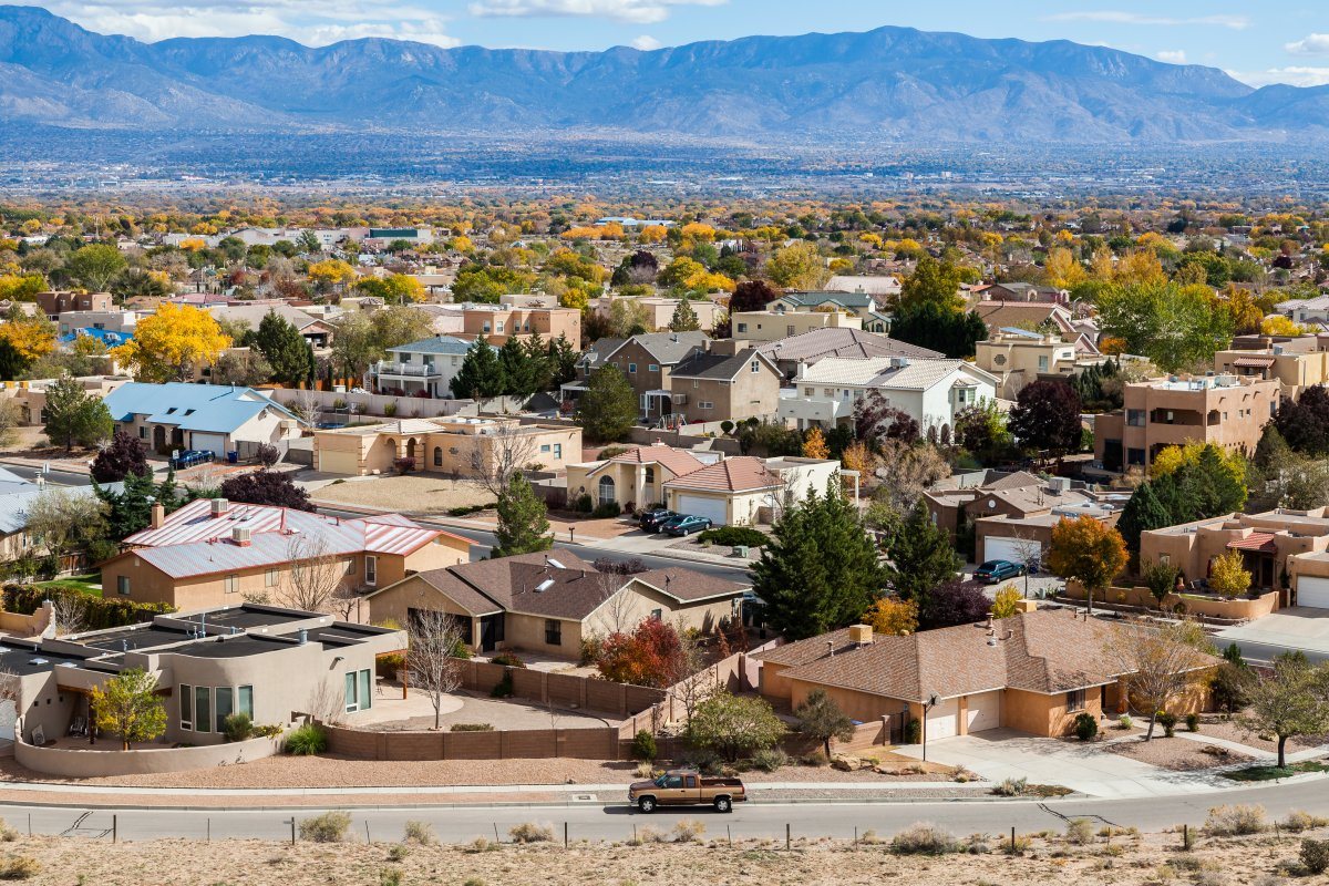 Albuquerque residential suburbs, New Mexico