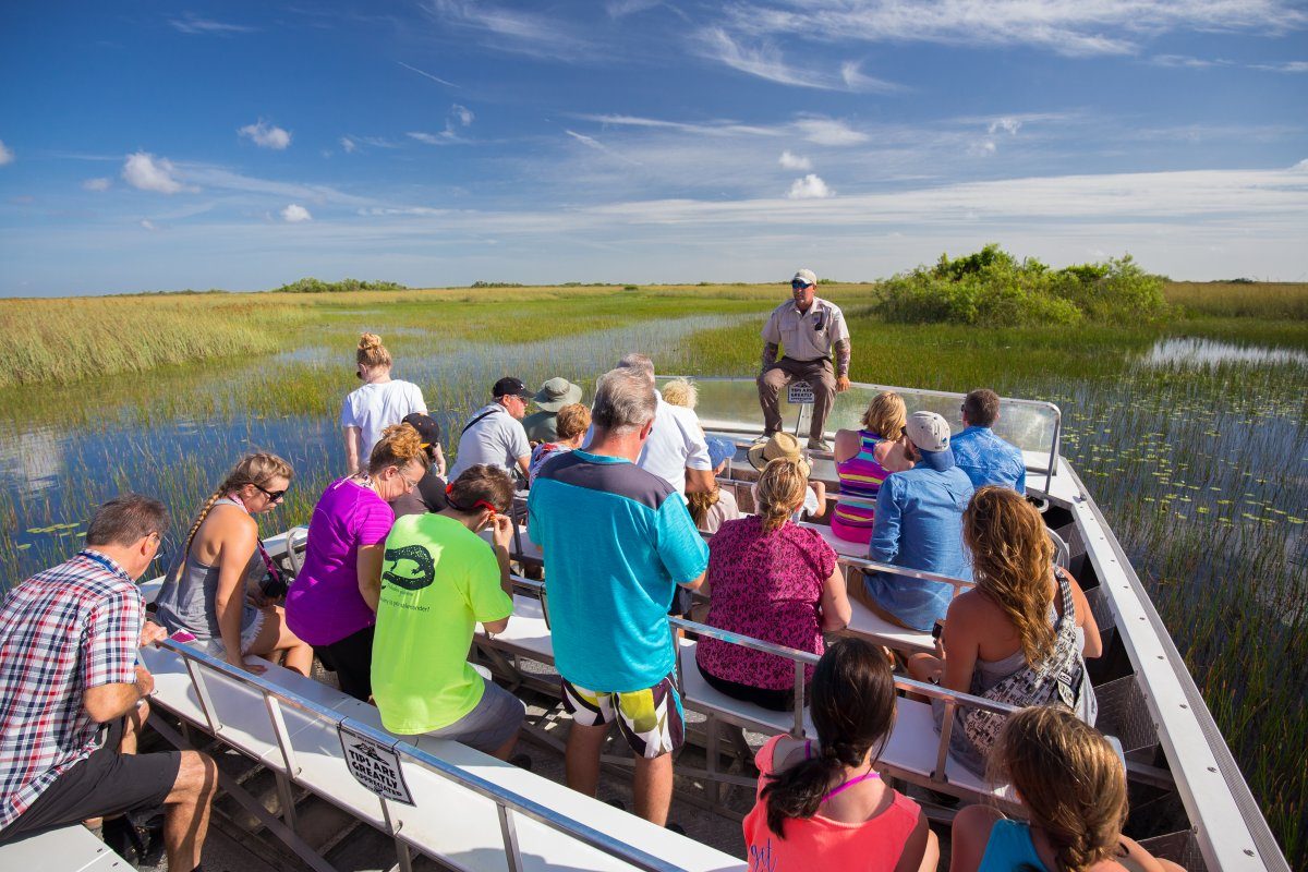 Everglades airboat tour, Miami Beach Florida