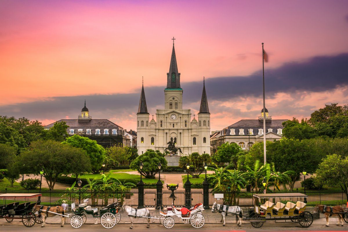 New Orleans, Louisiana at Jackson Square