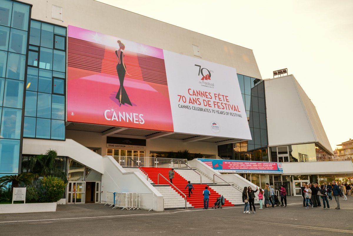 Red Carpet stairs - Grand Auditorium Louis Lumiere in Cannes