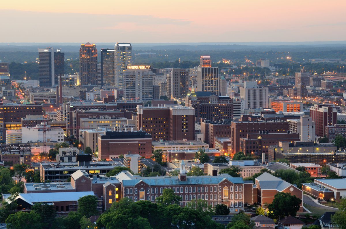 Skyline of downtown Birmingham, Alabama