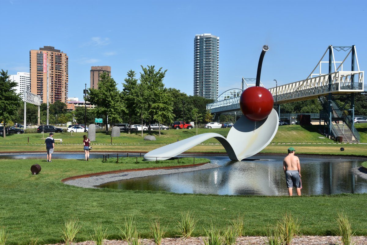 The Spoonbridge and Cherry at the Minneapolis Sculpture Garden in Minnesota