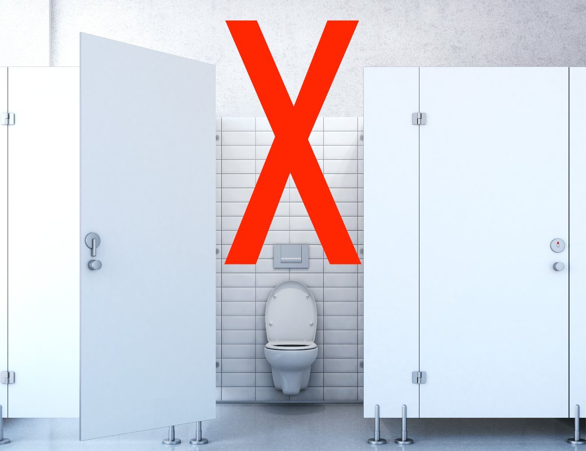don't use the public restrooms